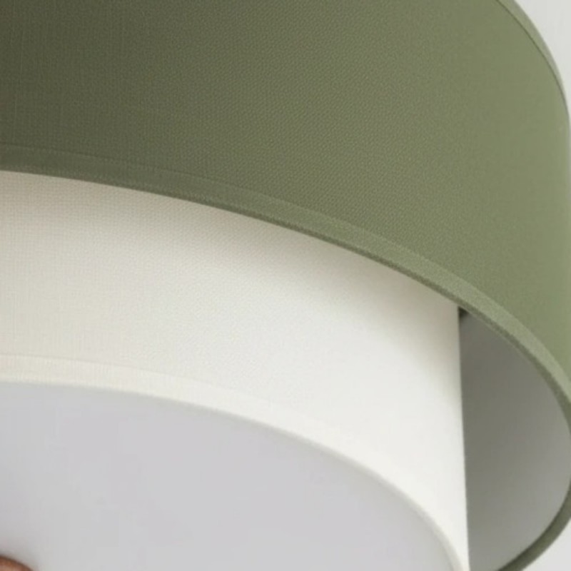 Celestis Modern Fabric Drum Ceiling Light
