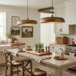 Aeloria Rustic Farmhouse Antique Brass Saucer Pendant Light