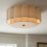 Solindra Modern Travertine Round Ceiling Light