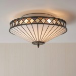 Zephyriel Nordic LED Walnut Pebble Ceiling Light