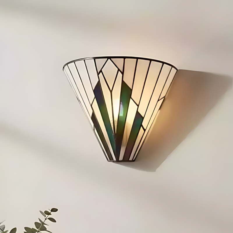 Eirwyn Tiffany Stained Glass Wall Sconce