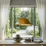Deryn Farmhouse Brass Dome Pendant Light
