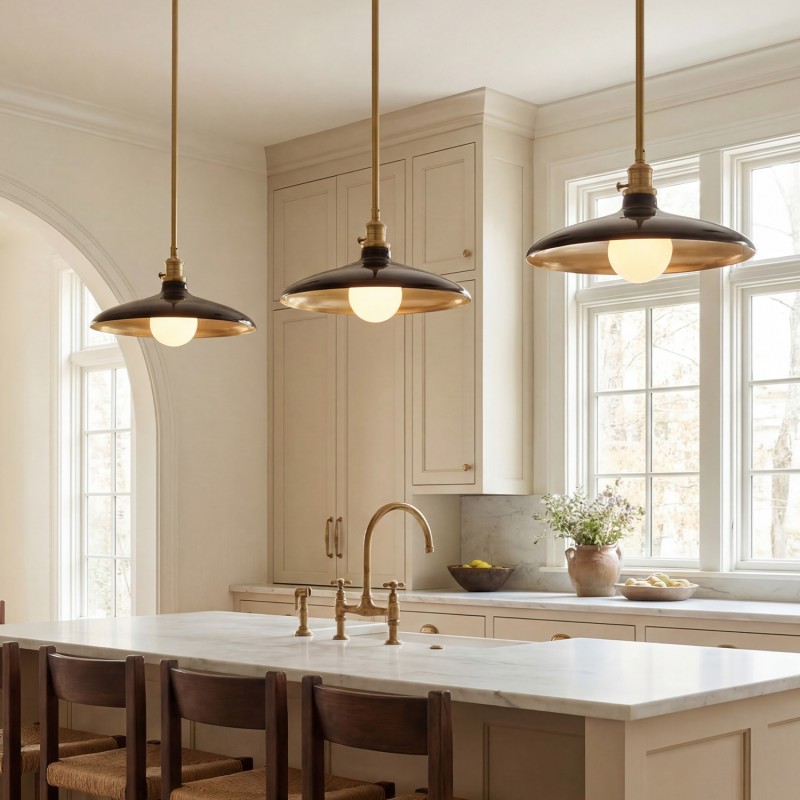 Dulcinea Farmhouse Retro Metal Pendant Light