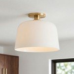 Galion Blue Crylic Round Ceiling Light