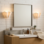 Charlotte Farmhouse Ivory Linen Scalloped Sconce