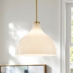 Ivan Vintage Handmade Striped Glass Pendant Light