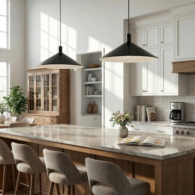 Tegan Scandinavian Cone Shaped Metal Pendant Light