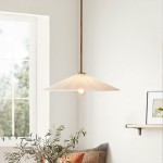 Veythra Modern Minimalist Rippled Glass Cone Pendant Lamp