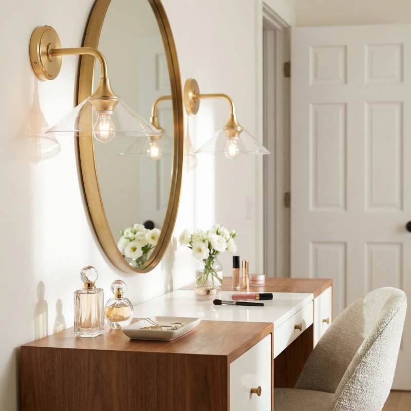 Musara Minimalist Glass Shade Wall Light