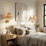 Calmyn Natural Woven Rattan Cone Wall Sconce