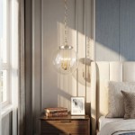 Oona Farmhouse Gold Glass Globe Pendant Light