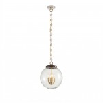 Oona Farmhouse Gold Glass Globe Pendant Light