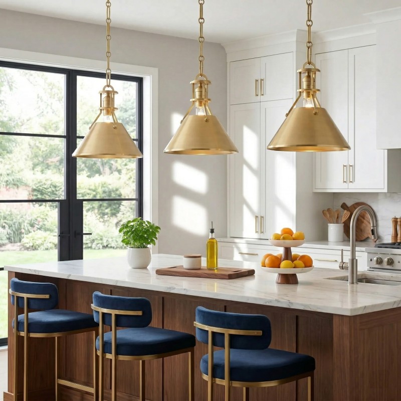 Retro Metal Cone Pendant Light