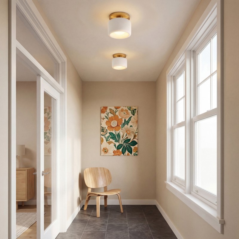 Aura Modern Porcelain Sconce