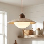 Javier Natural Linen Double Fabric Drum Pendant Light