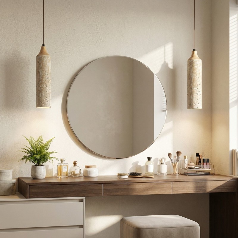Blair Wabi-Sabi Mini Travertine Pendant Lamp