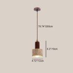 Bowen Wabi-Sabi Mini Travertine Pendant Light