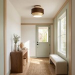 Caspar Minimalist Travertine Retro Ceiling Light