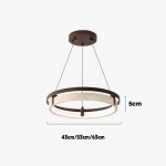 Hendricks Wabi-Sabi Travertine Circular LED Pendant Light