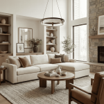 Hendricks Wabi-Sabi Travertine Circular LED Pendant Light