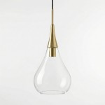 Clarke Minimalist Teardrop Glass Pendant Light