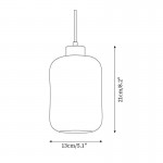 Kianu Wabi-Sabi Travertine Barrel Pendant Light
