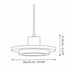 Kassia Wabi-Sabi Travertine Disc LED Pendant Light