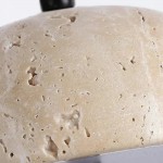 Analeigh Modern Travertine Dome Wall Sconce