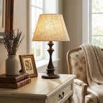 Issac Classic Linen Empire Iron Body Table Lamp