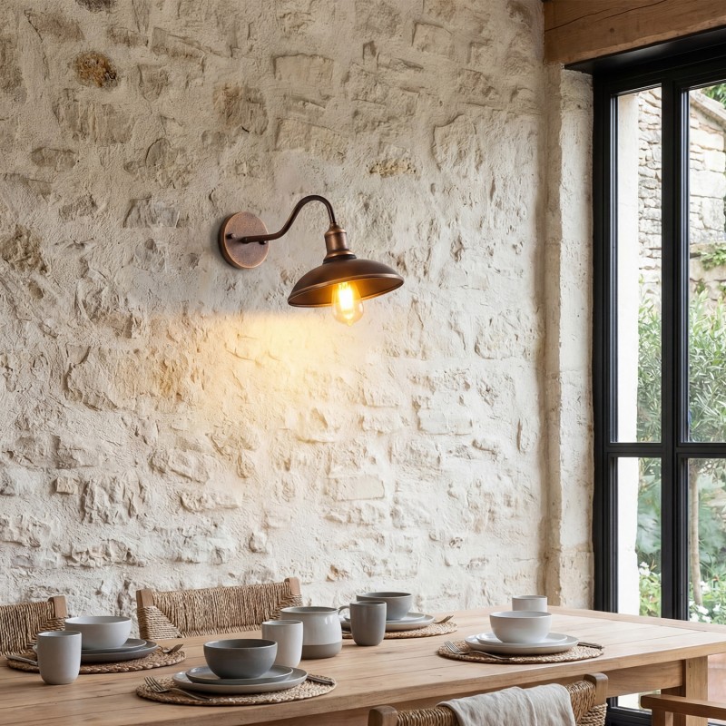 Arion Vintage Gooseneck Outdoor Wall Mounted Light