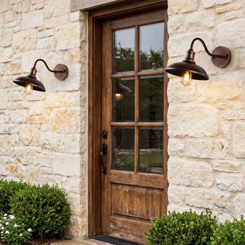 Arion Vintage Gooseneck Outdoor Wall Mounted Light