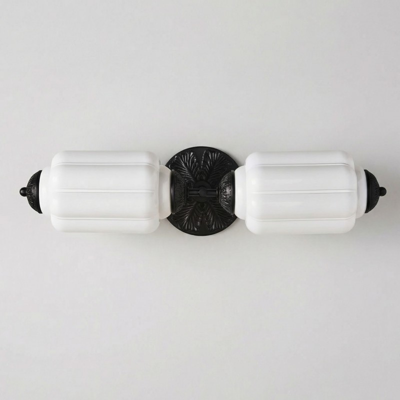 Hartnell Retro Colorful Art Deco Glass Eloise Wall Light