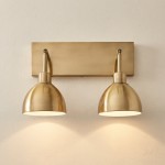 Irvin Antique Brass Shell Candlestick Wall Sconce