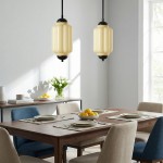 Cyrilith Farmhouse Pumpkin Glass Eloise Pendant Light