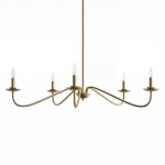 Charis Rustic 5 Light Metal Chandelier