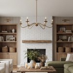 Charis Rustic 5 Light Metal Chandelier