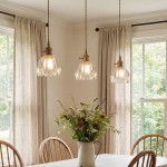 Ivana Retro Copper and Glass Tulip Pendant Light