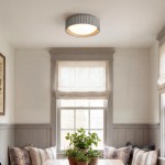 Arnold ‎Minimalist Round Led Fluted Concrete Ceiling Light