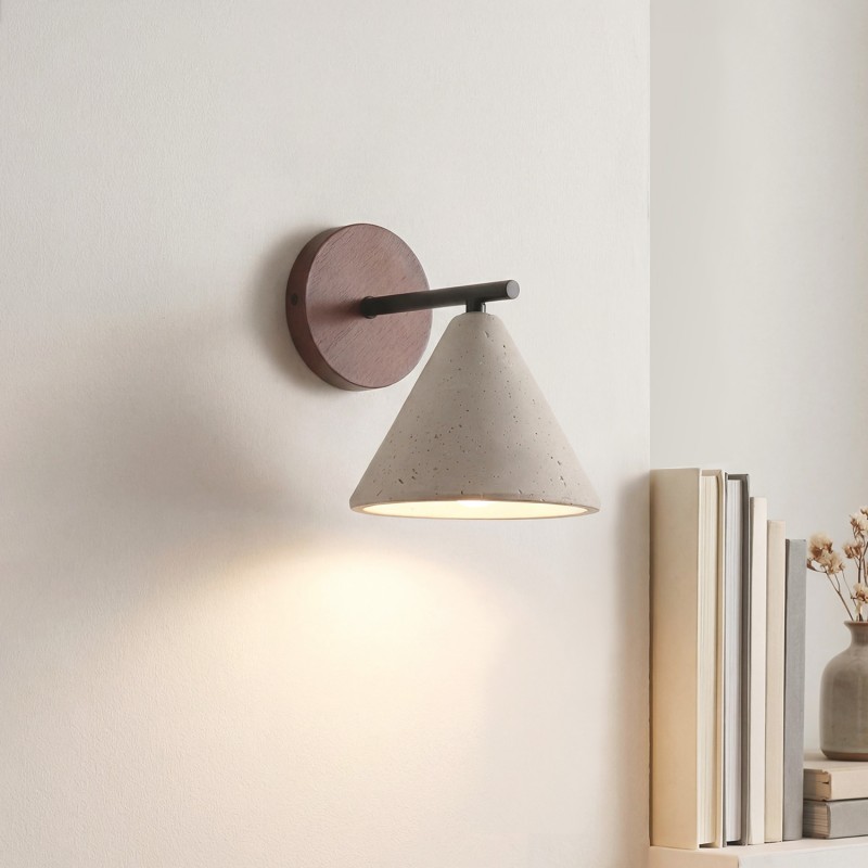 Fabiana Modern Marble Stone Tapered Wall Sconce