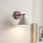 Fabiana Modern Marble Stone Tapered Wall Sconce