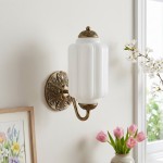 Alain Cooper Ribbed Glass Wall Sconce
