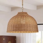 Kendra Cream Travertine UFO Pendant Lamp