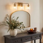 Cerys Modern 3-Light Ribbed Glass Cylinder Sconce