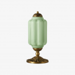 Nexos French Retro Cream Glass Textured Eloise Table Lamp