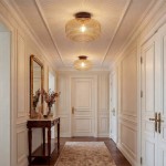 Octavius Farmhouse Retro Amber Fluted Glass Ceiling Light
