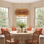 Barbara Coastal Rattan Pendant Light Kitchen Island