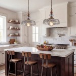 Jaime Antique Brass and Glass Flower Pendant Light