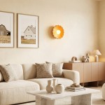 Ailish Modern Travertine Flower-Shaped Wall Lamp