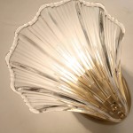 Neha Retro Shell-Shaped Glass Wall Light