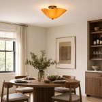 Esmay Modern Wavy Glass Fazzo Flush Mount Ceiling Light